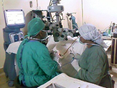 What is treament of cataract?